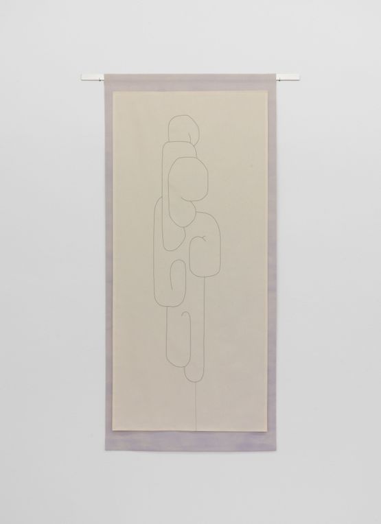Untitled On Powder Blue Ground by Luca Lee Frei contemporary artwork Painting
