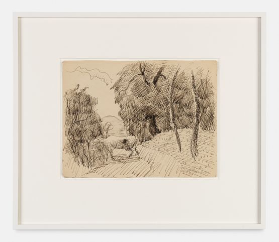 Untitled Woodland Grazing by Milton Avery contemporary artwork Works on Paper