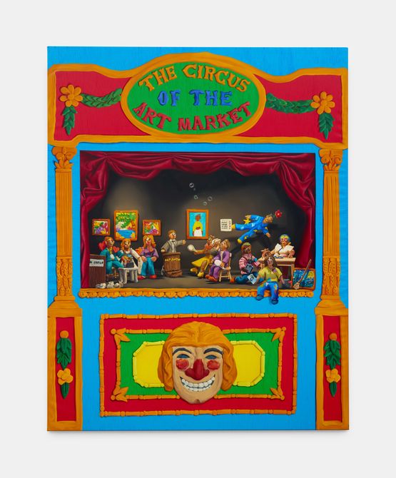 The circus of the art market by Natalia Ocerin contemporary artwork Painting