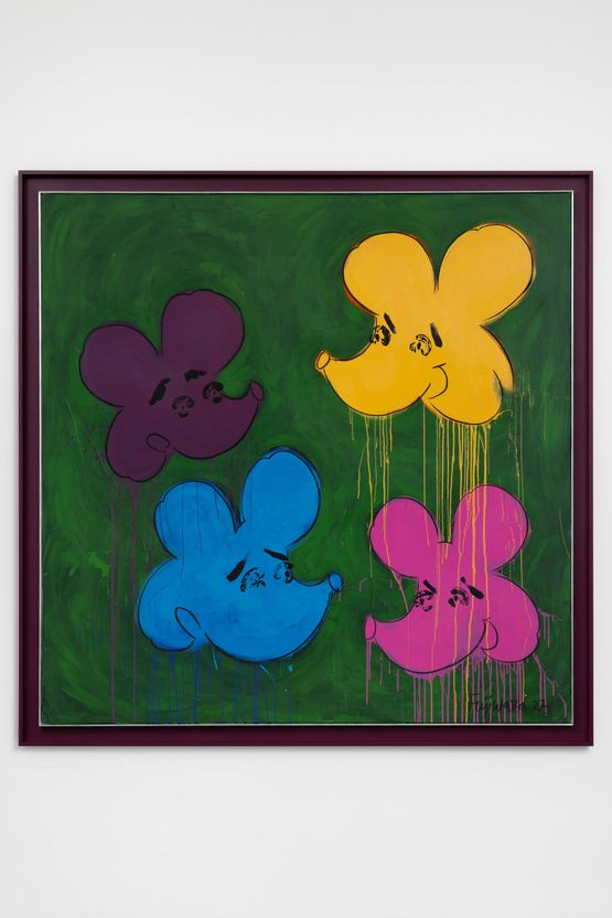 Who are the Flowers S18 by Simon Fujiwara contemporary artwork Painting