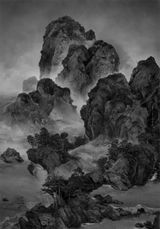 Sitting Alone by a Stream by Yang Yongliang contemporary artwork print