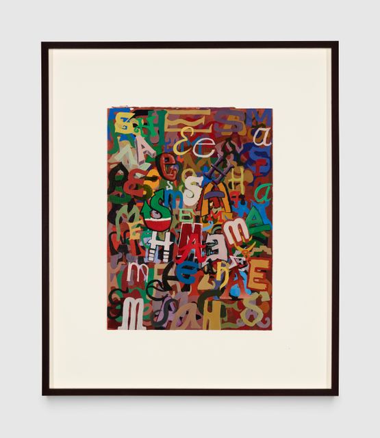 Head clutter by Bendt Eyckermans contemporary artwork Works on Paper