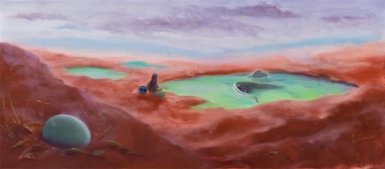 Red Earth by Minyoung Choi contemporary artwork Painting