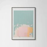 The New York Suite Green Orange Pink by John Hoyland contemporary artwork print works on paper