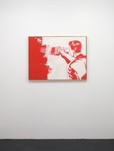 Red Painter by Ian Scott contemporary artwork painting works on paper