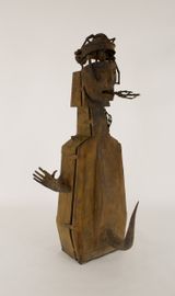 Mort au sarcophage by Daniel Spoerri contemporary artwork sculpture