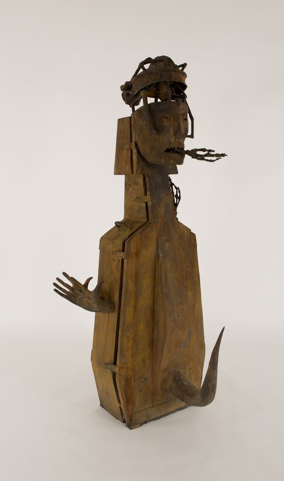 Mort au sarcophage by Daniel Spoerri contemporary artwork Sculpture