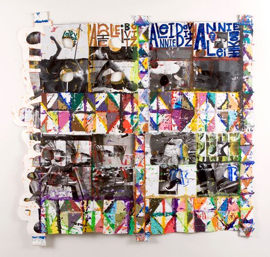 Al Pacino Paper Quilt by Mike Cloud contemporary artwork Painting