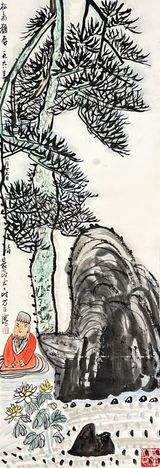 Pines and Chrysanthemums Endure by Fang Zhaoling contemporary artwork works on paper