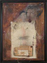 Untitled by Antoni Tapies contemporary artwork painting works on paper drawing