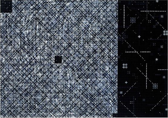 Appearance of Crosses 2012-13 by Ding Yi contemporary artwork Painting