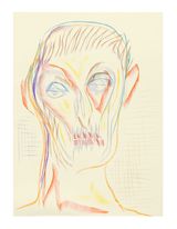 Face and Mask 16 by Carlos Amorales contemporary artwork drawing works on paper