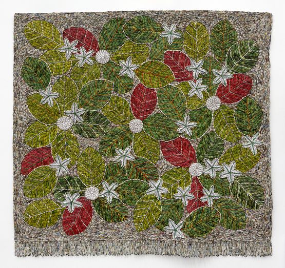 Sacred Pond by Sanaa Gateja contemporary artwork Textile