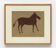Untitled Brown horse by Bill Traylor contemporary artwork Painting