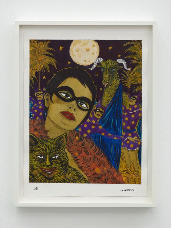 That old Black Magic by Marcel Dzama contemporary artwork Painting