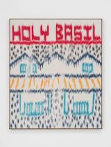 Pint of Prawns Pad Kra Pao by Mark Corfield-Moore contemporary artwork textile