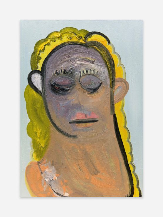Head by Trude Viken contemporary artwork Painting