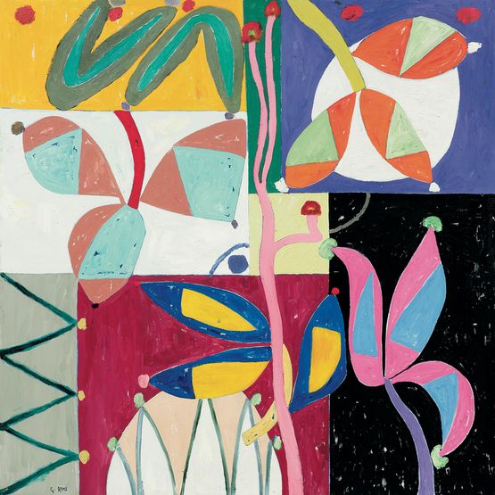 The Sun Shone from a Different Place by Gillian Ayres contemporary artwork Painting