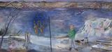 The Fishermans Daughter by Jill Mulleady contemporary artwork painting works on paper