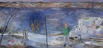 The Fishermans Daughter by Jill Mulleady contemporary artwork Painting
