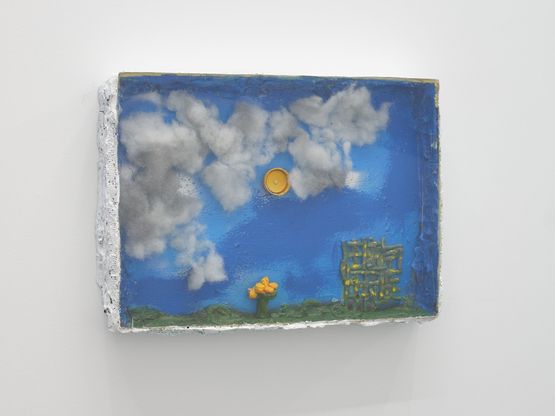 Black hole sunlittle fluffy clouds by Dan Arps contemporary artwork Sculpture