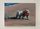 Simone with Frisbee by Charles Hascoet contemporary artwork painting