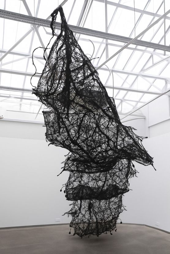 Charred hyphal mat by Pakkiyarajah Pushpakanthan contemporary artwork Painting