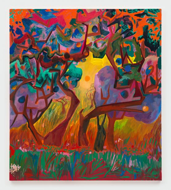 Orange Groove by Shara Hughes contemporary artwork Painting