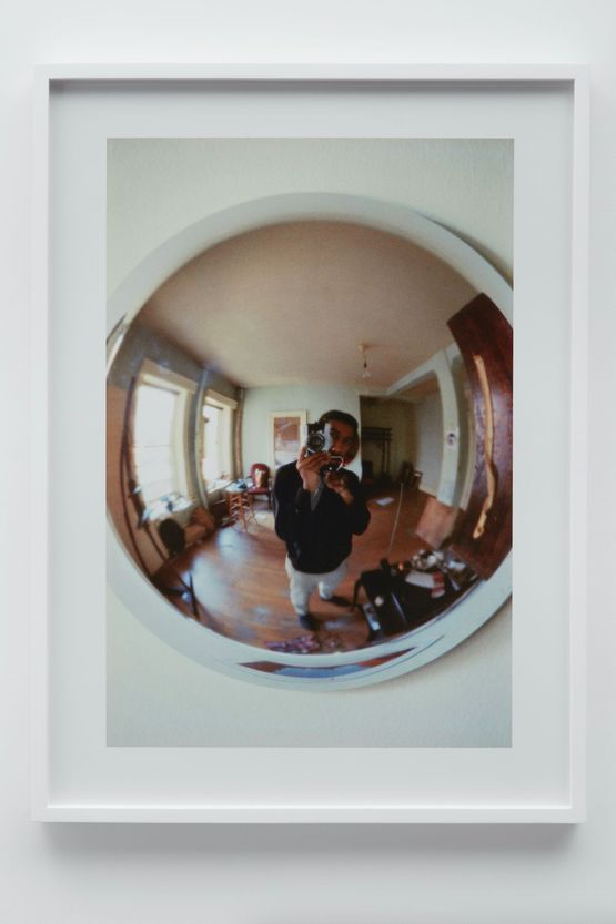 Self-Portrait with Hubcap by Barkley L. Hendricks contemporary artwork Photography