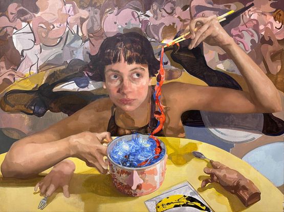 Art feast by Deng Shiqing contemporary artwork Painting