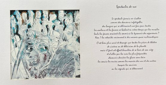 Spectacles de rue by Noel Fattal Frederic Husseini  Rita Husseini contemporary artwork Painting