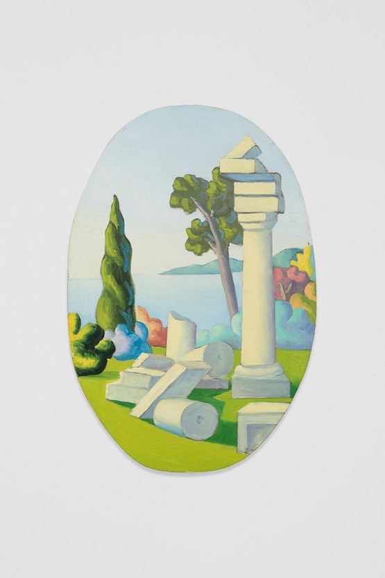 Paesaggio con rovine by Salvo contemporary artwork Painting