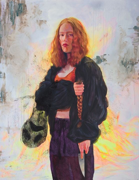 Student by Agata Kus contemporary artwork Painting