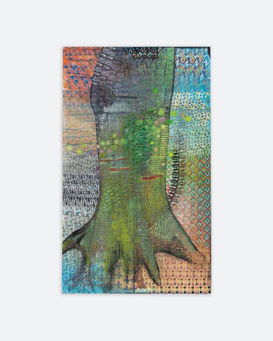 Pe de arvore by Luiz Zerbini contemporary artwork Painting