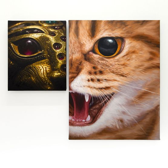 Gold finial from the throne of Tipu Sultan by Abdul Abdullah contemporary artwork Painting