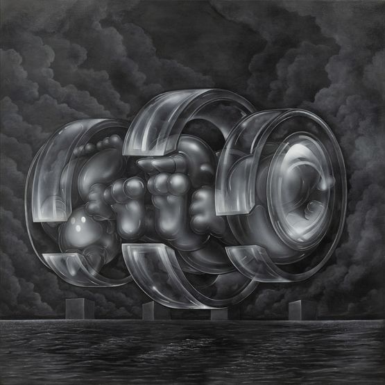 Cycles of Faith by Tos Suntos contemporary artwork Painting