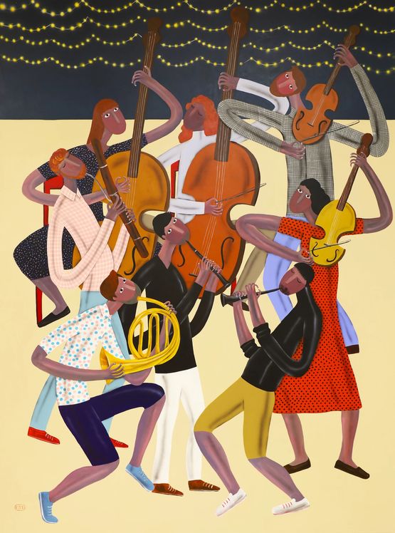 Octet by Kitti Narod contemporary artwork Painting