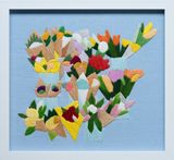 Supermarket Flowers 8 by Erica Van Zon contemporary artwork textile