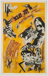 Meat Joy Collage performance poster by Carolee Schneemann contemporary artwork works on paper