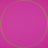Untitled Circle Painting MagentaGreenMagenta by Ian Davenport contemporary artwork painting