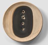 Spatial Concept by Lucio Fontana contemporary artwork sculpture