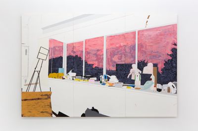 Ymane Chabi-Garas Paintings of Solitude at kamel mennour