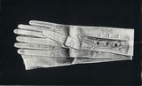 Untitled white gloves by Pati Hill contemporary artwork print