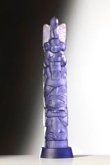 Woodcarvers Totem 1112 by Preston Singletary contemporary artwork sculpture