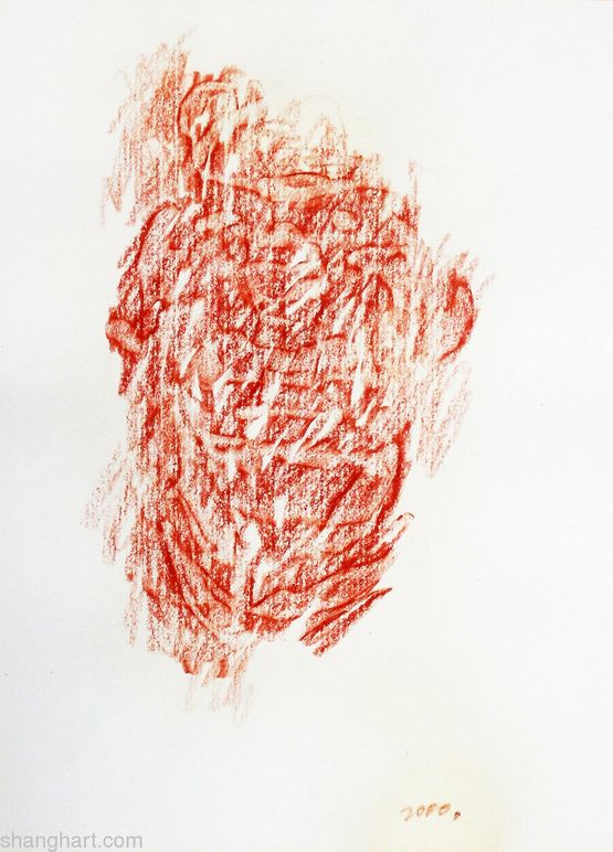 Portrait by Geng Jianyi contemporary artwork Drawing