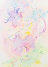 Titania does her spriting gently by Fiona Rae contemporary artwork painting