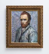 Self-Portrait through Art History Van GoghBlue by Morimura Yasumasa contemporary artwork painting works on paper drawing