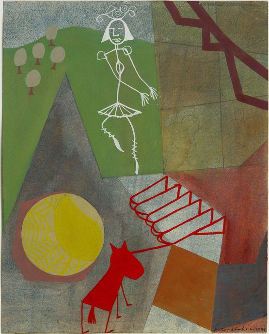 Dancer by Peter Blake contemporary artwork Painting