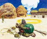 Watermelon Landmine by Wang Xingwei contemporary artwork painting