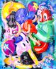 Lobster Octopus IV Pompeii Scene by Philip Colbert contemporary artwork Painting